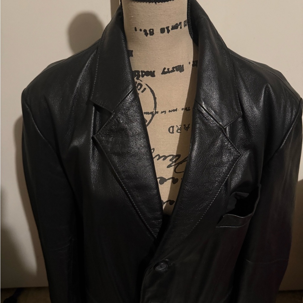 Wilson Leather Size Medium Button Jacket - image 2